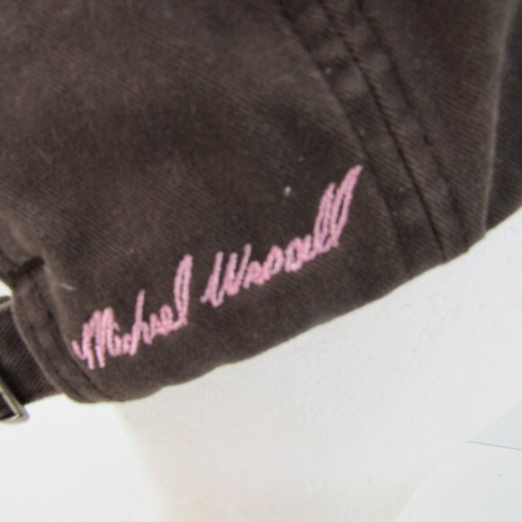 Bone Collector Michael Waddell Embroidered Logo Women's Brown & Pink Cap Hat - Picture 6 of 10